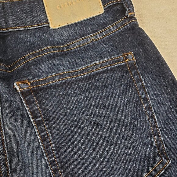 Everlane Dark The Curvy High-Rise Skinny Jean Size 28 Crop Dark Wash Slim - Picture 10 of 16
